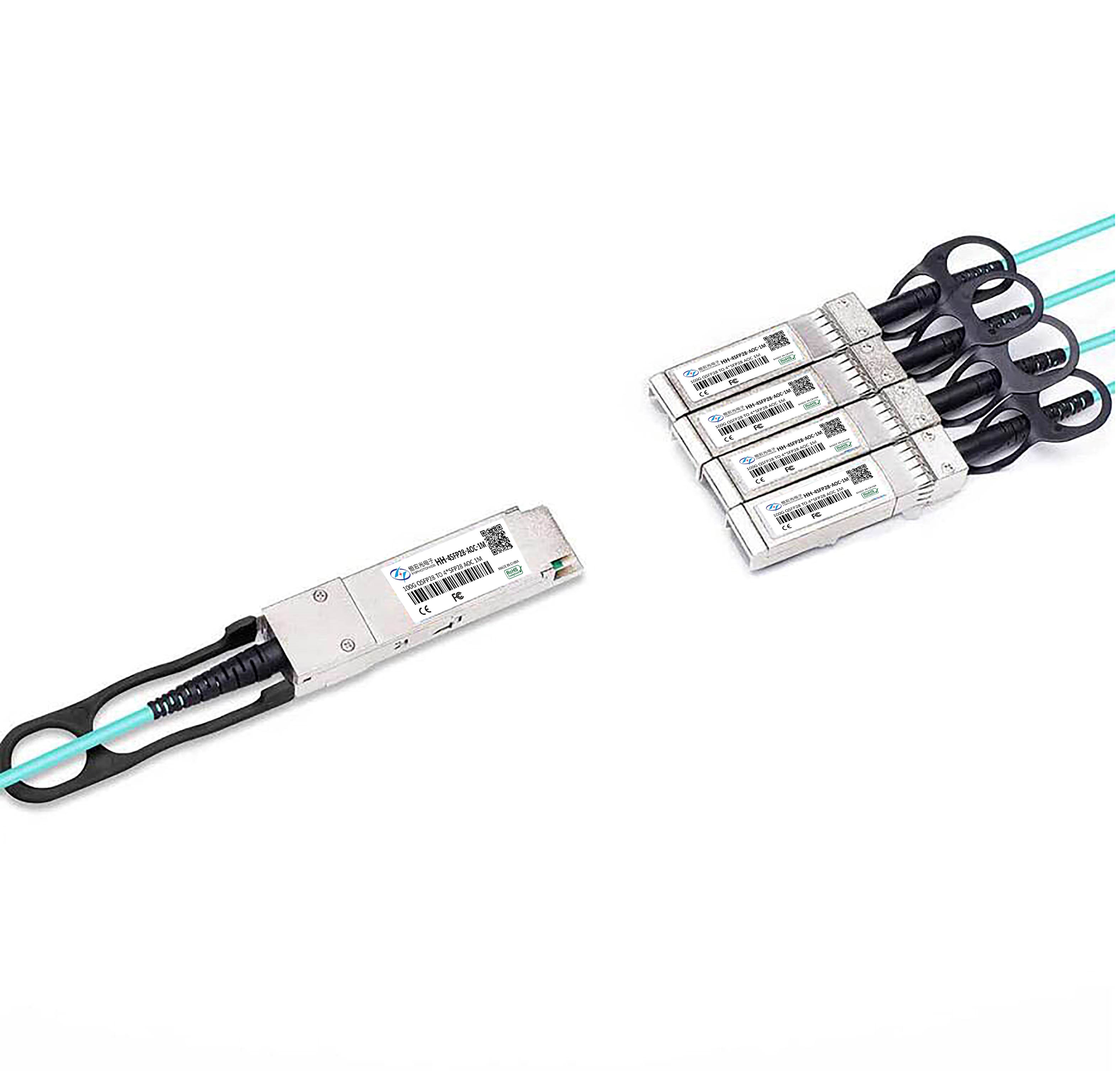 Active Optical Cables 100G TO 25G QSFP